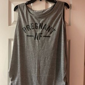Maternity Pregnant AF top size XL bought off of Jane. Stretchy on sides.
